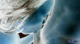 Step sister surprises boyfriend with doggystyle in the dark on Valentine's