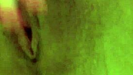 Halloween dress leads to devilish POV blowjob on blonde's big tits