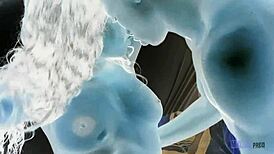 Step sister surprises boyfriend with doggystyle in the dark on Valentine's