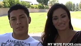 watch me riding a stranger's big cock while my man watches helplessly