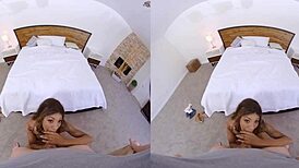 Vrconk ebony neighbor girl sucks cock early in the morning reality