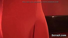 British Milf Lady Sonia Teases Her Massive Melons