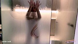 Hey, I ate my blonde newbie's pussy in the sauna, sucking her natural tits on Christmas night. The naughty forum girl got wild.