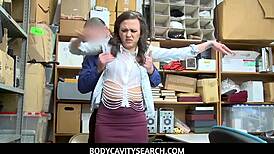 Teen Alex More agrees to sex with mall cop for shoplifting charge.