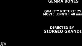 Gemma bones takes two big black cocks in deep anal dp