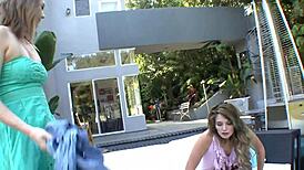 Two girlfriends filming their intimate encounter on camera