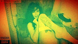 Gia baker explores her body while dancing in front of camera