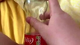 Bottle Fucking Turns Into Wild Deepthroat and Gagging Session