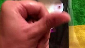 I made this tribute 3 for cumslutgigi, stroking my monster cock until I cum on her big tits.