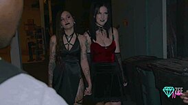 i celebrate the cum harvest with my witchy babes and big black cock