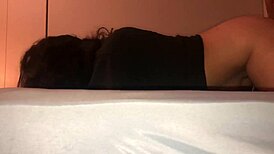 latina teen 18+ receives backshots from boyfriend