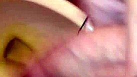 relieving in underwear with blue soap on member