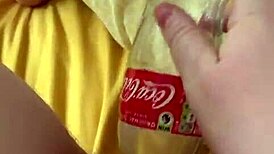 Bottle Fucking Turns Into Wild Deepthroat and Gagging Session