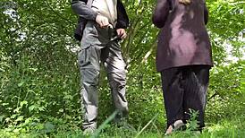 Damn! Milf Wipes My Cock After Pee, Then Pees Doggy Style!