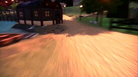 Hornet monster girl trapped by lesbian purple slime in hentai game