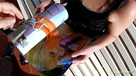 French Babe Gets Fucked Outdoors and Indoors