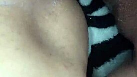 creampie from stepbrother fills pussy