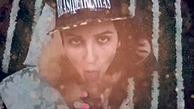 Two Attractive Women Cycling Without Underwear In The Rain