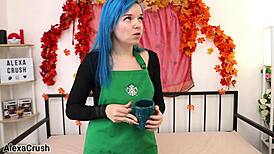 barista, you need that cream in your ass?