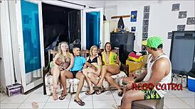 reality interview turns into presentation with latina pornstars