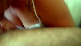 Brunette BBW Gives Intense Blowjob to Fat Cock