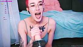 Cute Tomboy Getting Fucked In Mouth By Fuckmachine