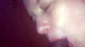 Shy Girl Gets Facial In Pov Blowjob