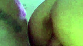 this little blonde is taking on a big cock in a hardcore doggystyle session, showing off her big tits and mature side