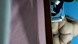 Big-Assed Woman Claps Her Tits And Cock Hard