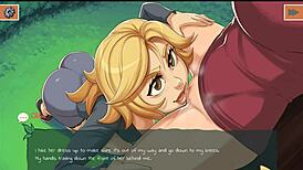 Blonde Anime Girl Fingered And Assfucked In Park