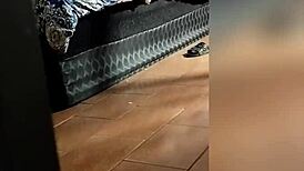 Caught mother-in-law masturbating, fucked her pussy with creampie.