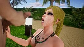 Blonde Enjoys Pool Sex With Friends