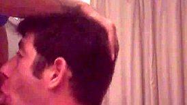 my white boy sucking mexican cock in a casual scene