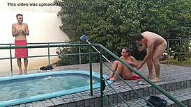 Skinny-Dipping Party at the Pool with Joy Cardozo and Friends