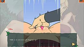 Blonde Anime Girl Fingered And Assfucked In Park