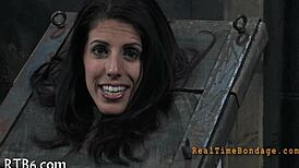 in the machine thraldom session, she endures intense bondage and pleasure