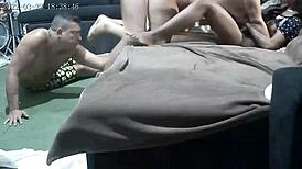 Camera catches wild orgy group 😈