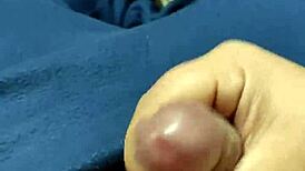 Intense masturbation leads to explosive cumshot