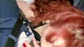 Rae Lynn sucks cocks in wild gang bang