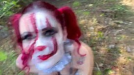 Hey imagine getting a creampie in your ass during halloween outdoor public anal fun