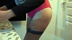 French Blonde Caliiie Masturbates and Cums Twice in a Row After Laundry!