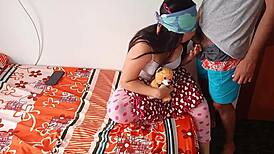 i feel so horny fucking my niece in missionary with her eyes blindfolded at home.