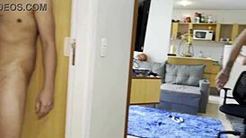 Gabriel caught me and boyfriend fucking, then finished in his mouth