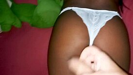 I found my young aunt in panties in the living room, ready for oral and group fun