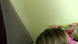 Teen with big boobs gets cowgirl ride and blowjob