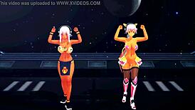 Why are Yoiyoi Kokon girls dancing half naked?