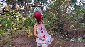 Hey imagine getting a creampie in your ass during halloween outdoor public anal fun