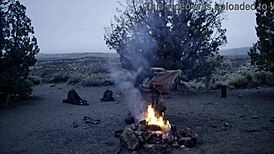 In this fantasy, baremaidens gather around the campfire