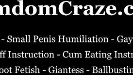 Bound Fat Slave Humiliated in Femdom Bondage POV Scene