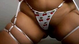 Nikolsexxx shows lingerie to friend, gets fucked and creampied in ass